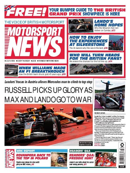 Title details for Motorsport News by Kelsey Publishing Ltd - Available